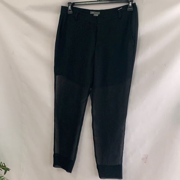 VINCE SHEER SILK BLACK PANTS SIZE 6 - Picture 2 of 8